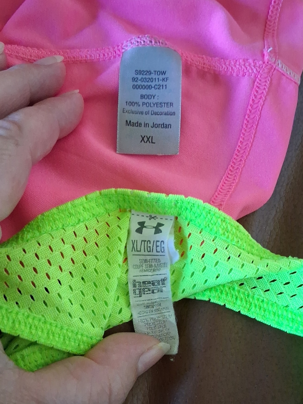 5 Under Armour Champion Neon Rib Tank Tops Pink Yellow XL XXL - Picture 12 of 12